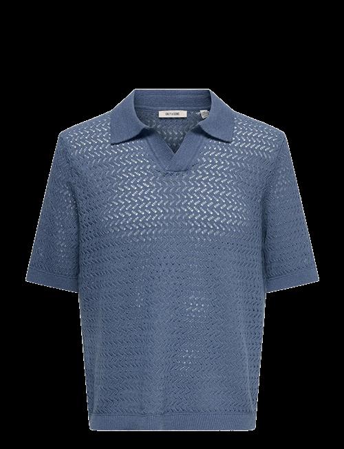 ONLY & SONS | Onsnyle 5 Ss Split Polo Knit Cs | XS