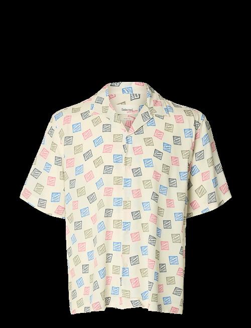 Selected | Slhrlxhotel Amour Stamps Aop Ss Shirt | L