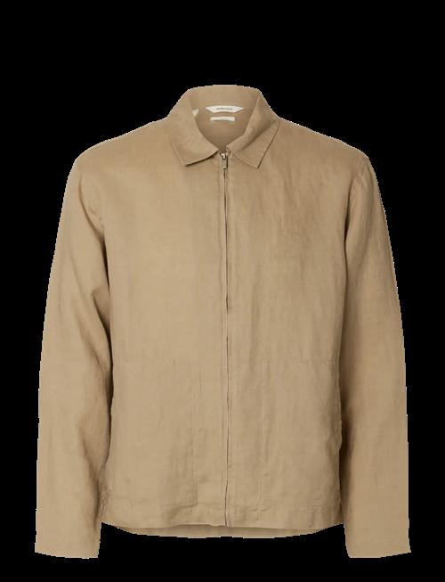 Selected | Slhregjeremy Linen Zip Overshirt | L