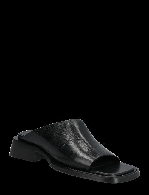 MIISTA | Alendra Black Asymmetric Sandals | 41