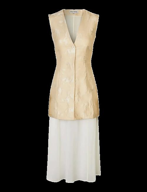 STINE GOYA | Jacquard Tailoring, Waistcoat Tailored Midi Dress | XL