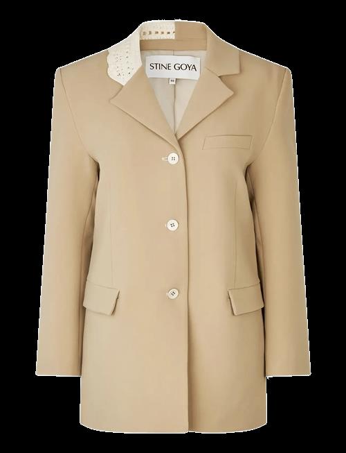 STINE GOYA | Crafted Weave Tailoring, Detailed Tailored Blazer | S
