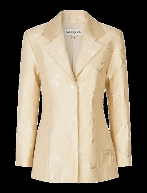 STINE GOYA | Jacquard Tailoring, Structured Single-Breasted Jacket | XS