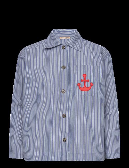 Stella Nova | Striped Anchor Embroidered Shirt | 38