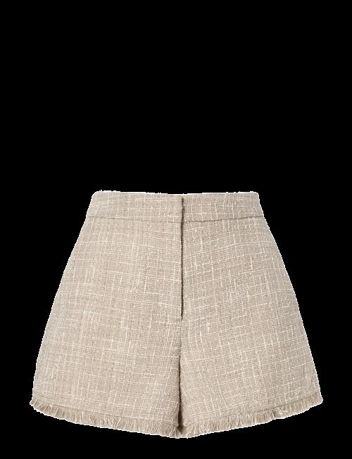 Malina | Jovie Fringe Trimmed Boucle Shorts | 36