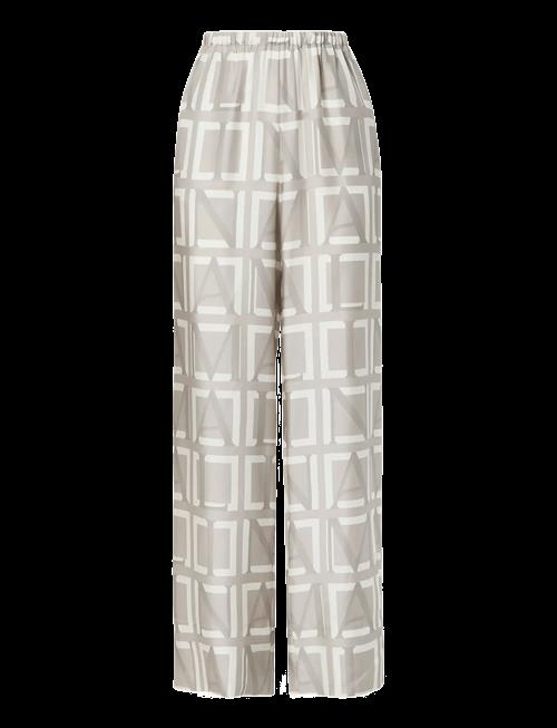 Malina | Olga Drawstring Silk Pants | 38