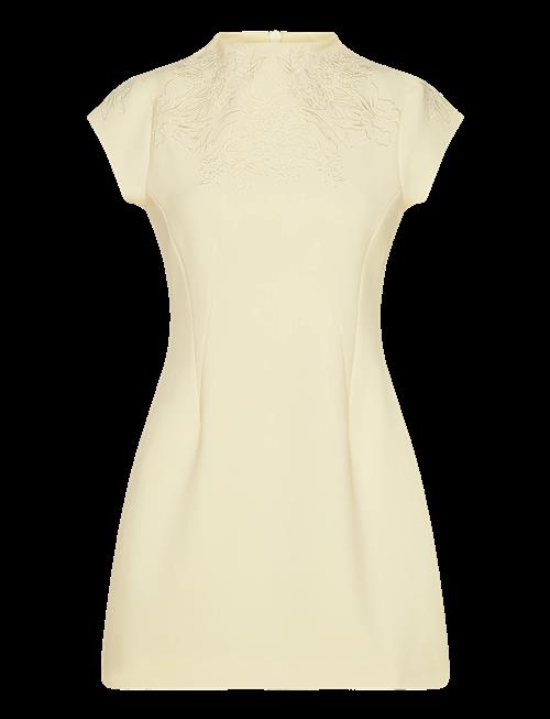 Malina | Bethanny Embroidered Fitted Mini Dress | 38