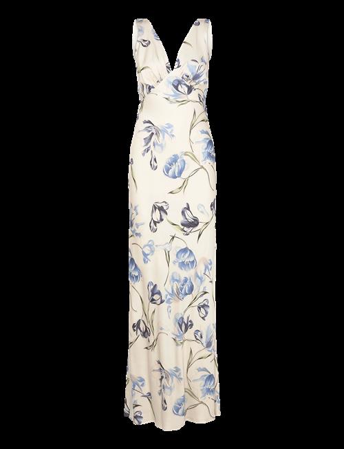 Malina | Thelma Open Back Satin Maxi Dress | 42