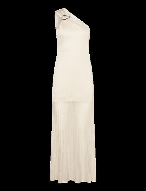 Malina | Solenza One Shoulder Sheer Knitted Maxi Dress | XS