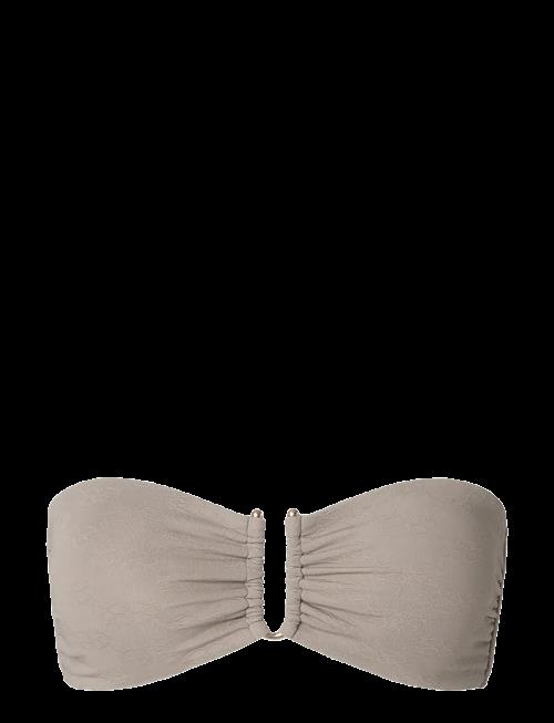 Malina | Signature Gold Embellished Bandeau Bikini Top | XS