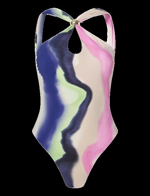 Malina | Lonita Gold Embellished Multiway Swimsuit | M