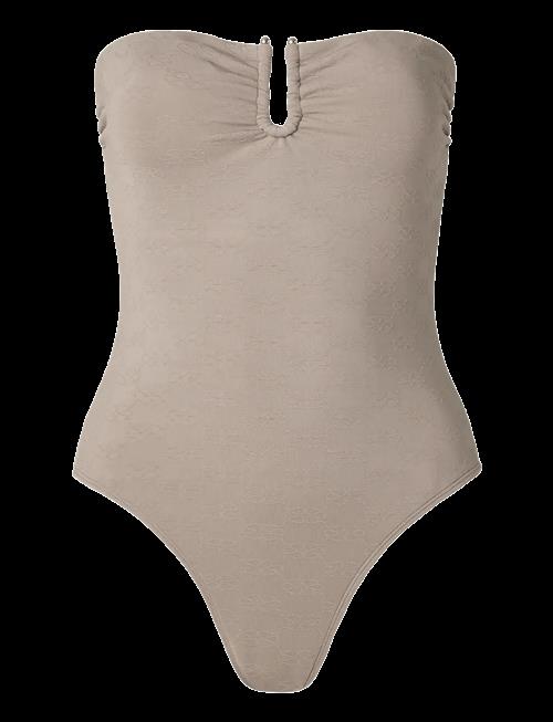 Malina | Signature Gold Embellished Bandeau Swimsuit | XL
