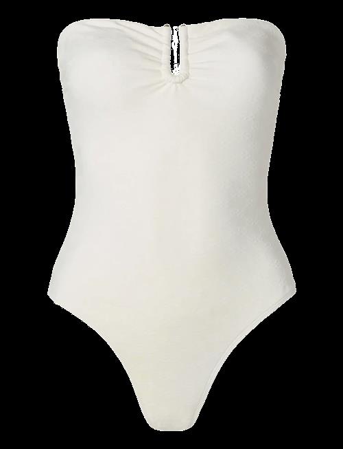 Malina | Signature Gold Embellished Bandeau Swimsuit | M