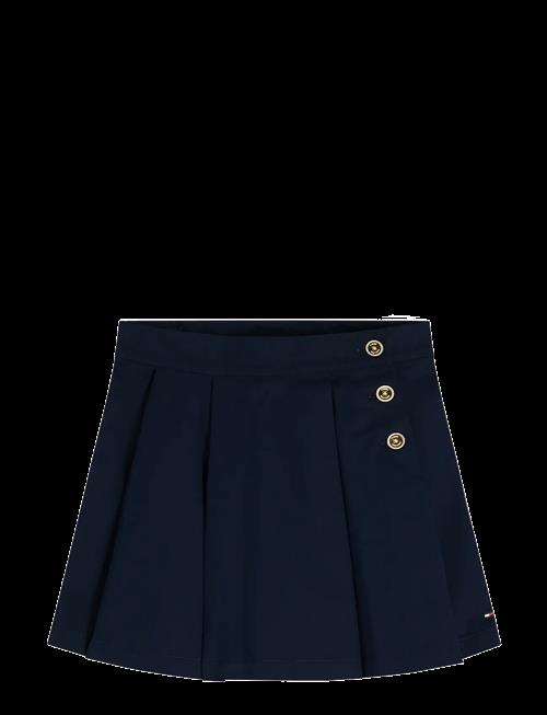 Tommy Hilfiger | Gold Button Pleated Skirt | 38