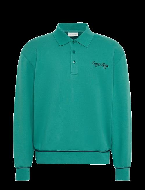 Calvin Klein Jeans | Ls 350Gsm Terry Piped Polo Sweat | XS