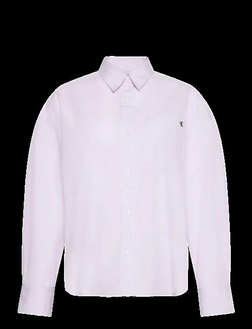 Calvin Klein Jeans | Cotton Poplin Cropped Shirt | XL