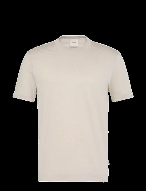 Calvin Klein | Ss Textured Stripe Crewnk Tee | L