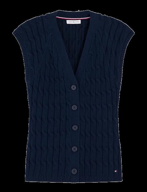 Tommy Hilfiger | Mid Gg Cable Vest Cardi | XL