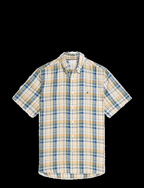 Tommy Hilfiger | Linen Blend Madras S/S Sht | XS