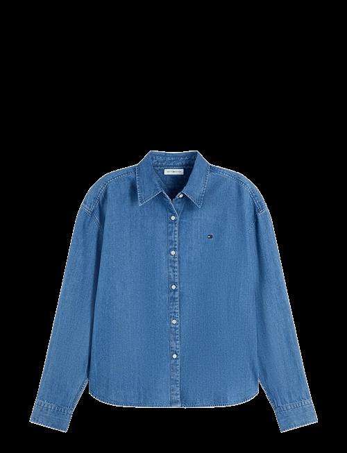 Tommy Hilfiger | Light Denim Boxy Shirt Ls | 32