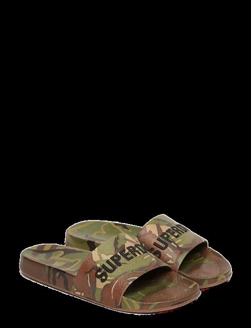 Superdry | Camo Print Pool Slide | 42-43
