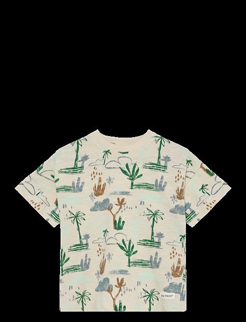 En Fant | T-Shirt Ss Slub Aop | 128