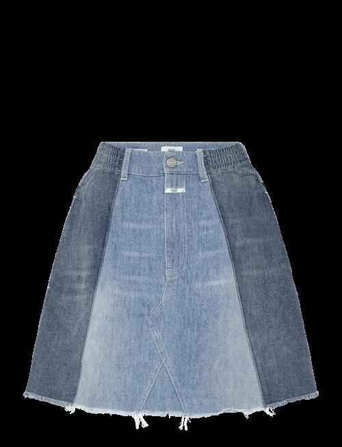 Closed | Women Denim Patchwork Skirt Mid Blue | 27