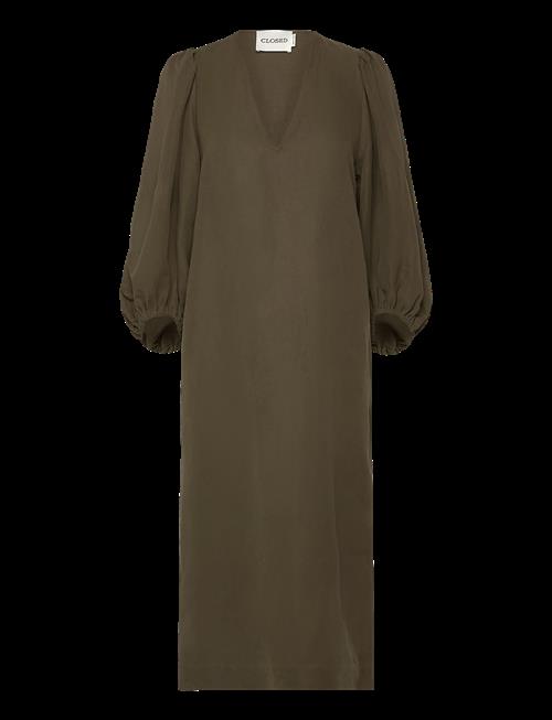 Closed | Puff Sleeve Dress Army Green | XXS