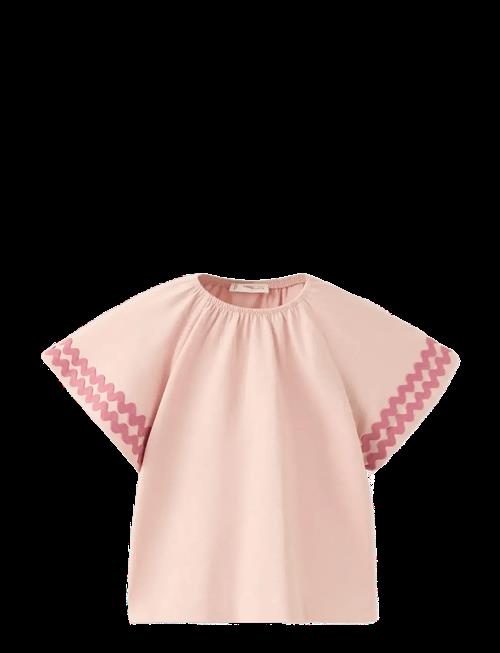 Mango | Cotton T-Shirt With Contrasting Trim | 98