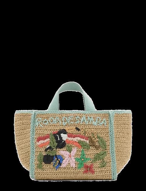 Mango | Square Bag With Tropical Print | ONE SIZE