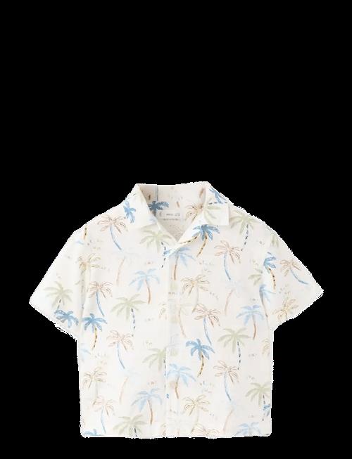 Mango | Palm Trees Design Cotton Shirt | 98