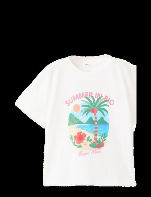 Mango | Tropical Print T-Shirt | 152