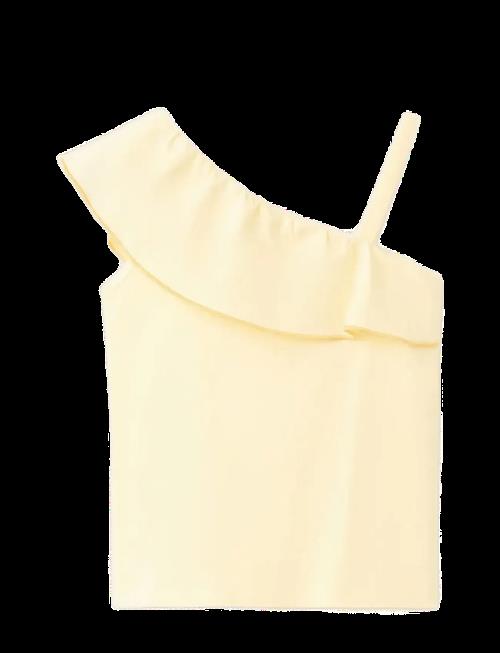 Mango | Contrast Ruffle T-Shirt | 92