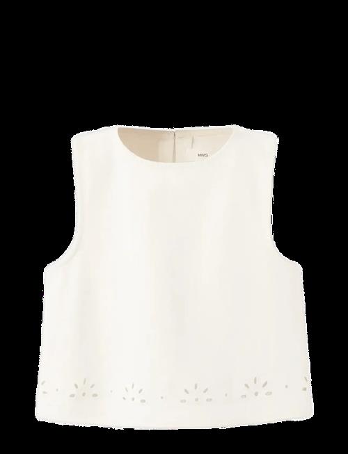 Mango | Embroidered Denim Top | 164