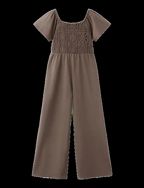 Mango | Long Jumpsuit With Embroidered Details | 128