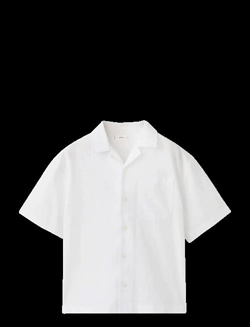 Mango | Linen-Blend Short-Sleeve Shirt | 152