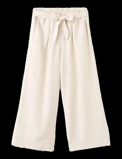 Mango | Flowy Straight-Fit Trousers With Bow | 128