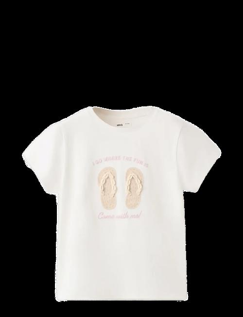 Mango | Cotton T-Shirt With Shell Detail | 164