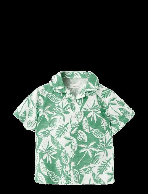 Mango | Floral-Print Cotton Shirt | 110