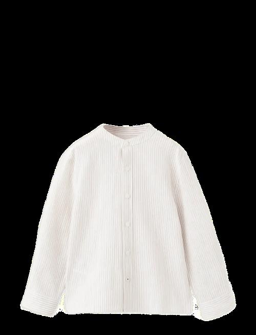 Mango | Striped Linen-Blend Shirt | 104