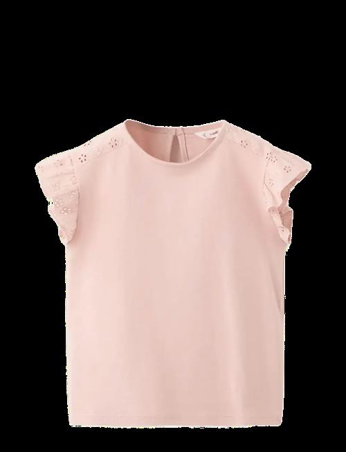 Mango | Ruffle Top With Embroidered Details | 110