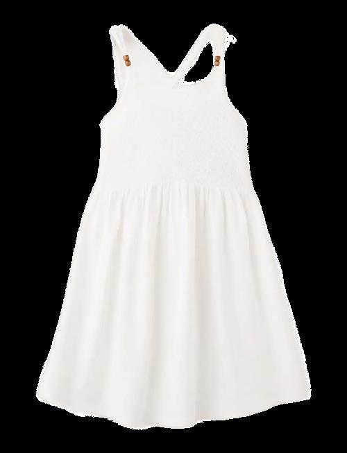Mango | Gathered Panel Cotton Dress | 128