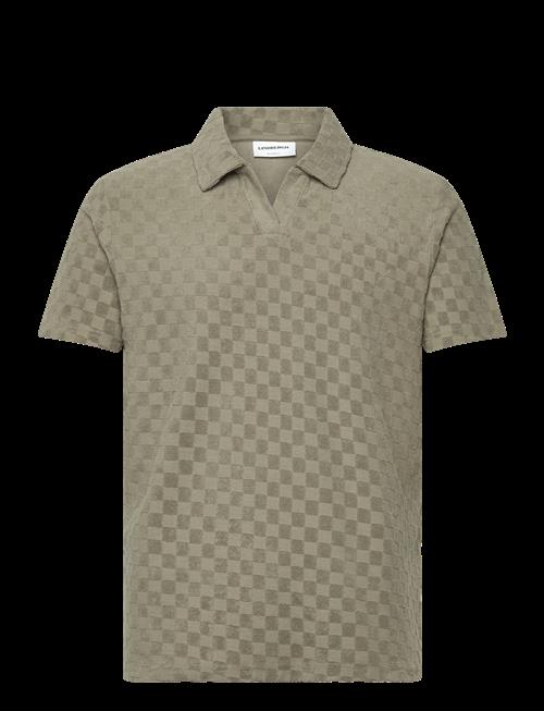 Lindbergh | Checkered Towel V-Neck Polo S/S | XL