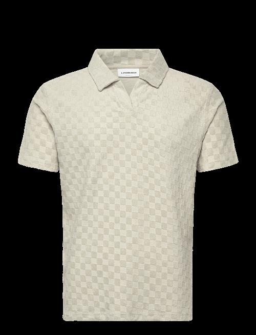 Lindbergh | Checkered Towel V-Neck Polo S/S | L