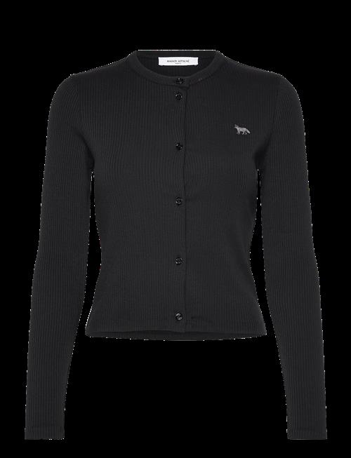 Maison Kitsune | Ribbed Baby Fox Cardigan Black | M