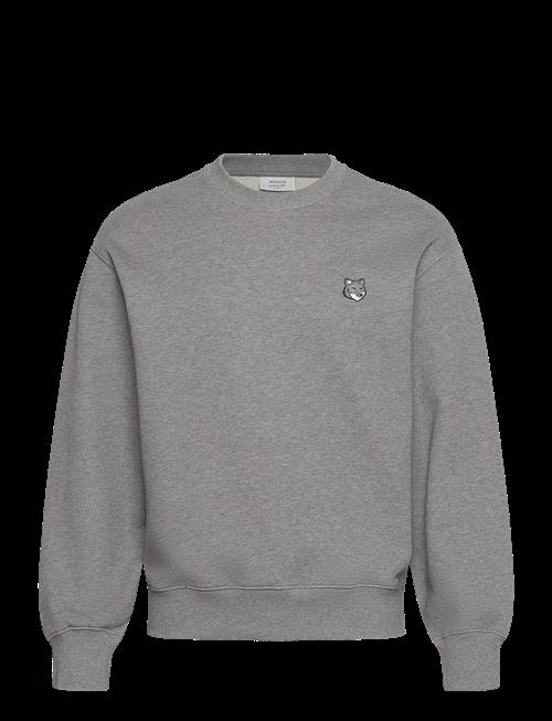 Maison Kitsune | Grey Fox Head Patch  Comfort Sweatshirt | L