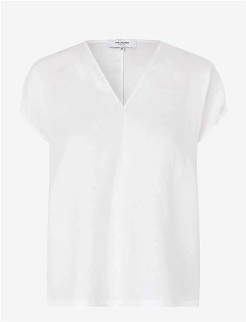 Rosemunde | Rwesther Linen Capsleeve Top | 40