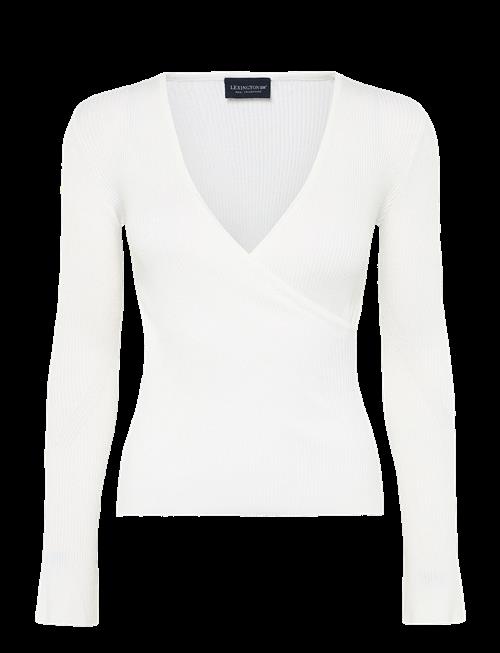 Lexington Clothing | Rib Knitted Lyocell Blend Wrap Sweater | L