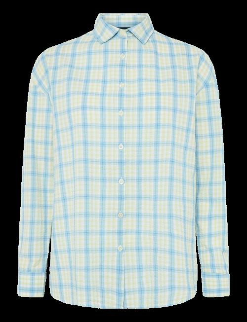 Lexington Clothing | Edith Organic Cotton Seersucker Shirt | XL