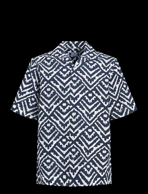 Jack & Jones | Jjmilo Seersucker Resort Shirt Ss Jnr | 164